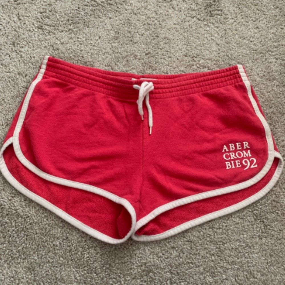 A&F Cherry Red Vintage Booty Shorts